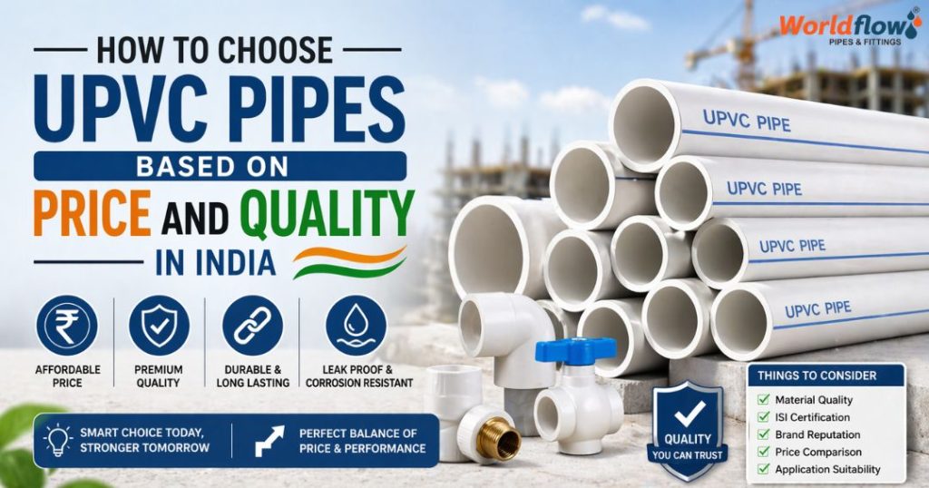 UPVC pipes and fittings price in India